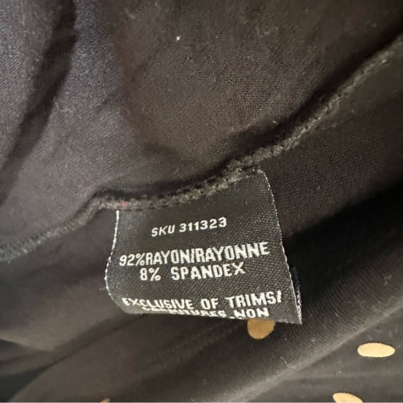 Le chateau black and gold polka dot dress - Picture 5 of 9